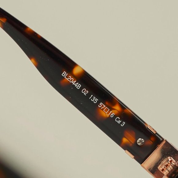 Balmain BL2044B Burgundy Tortoise Square Sunglasses - Picture 7 of 8